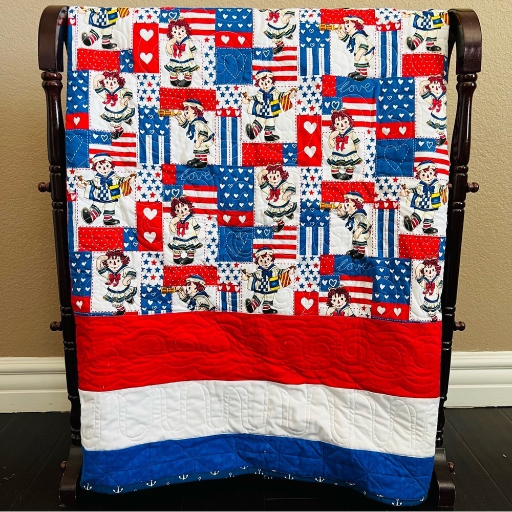 New Handmade 100% Cotton kids Quilt.